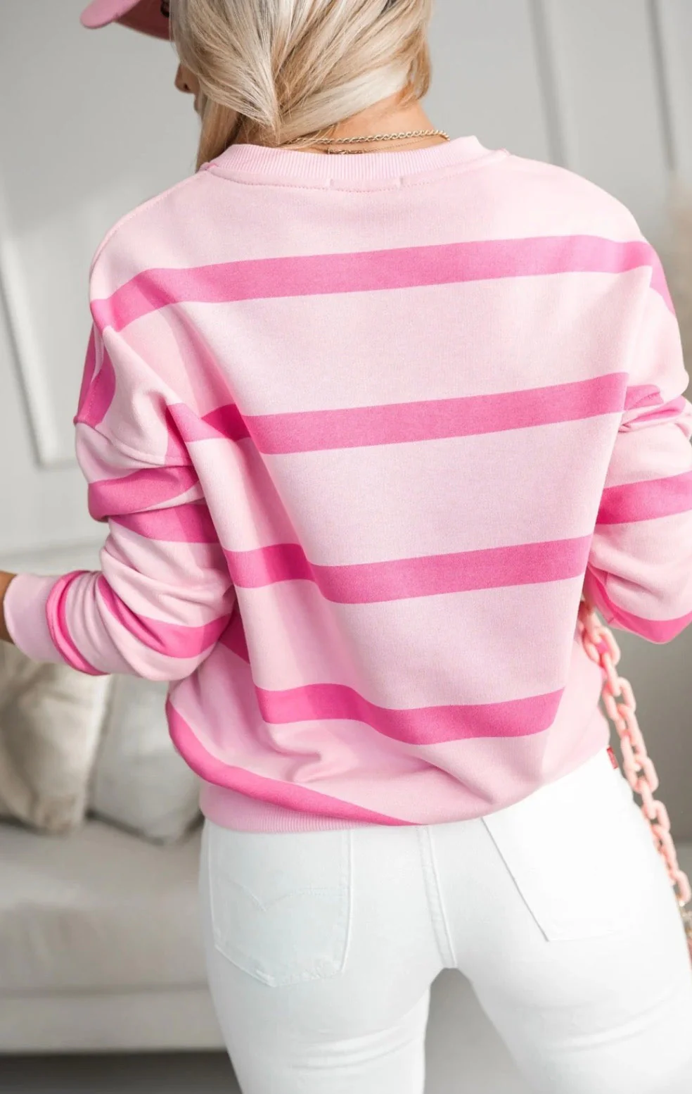 Bluza Milano – Różowe Paski - Image 3