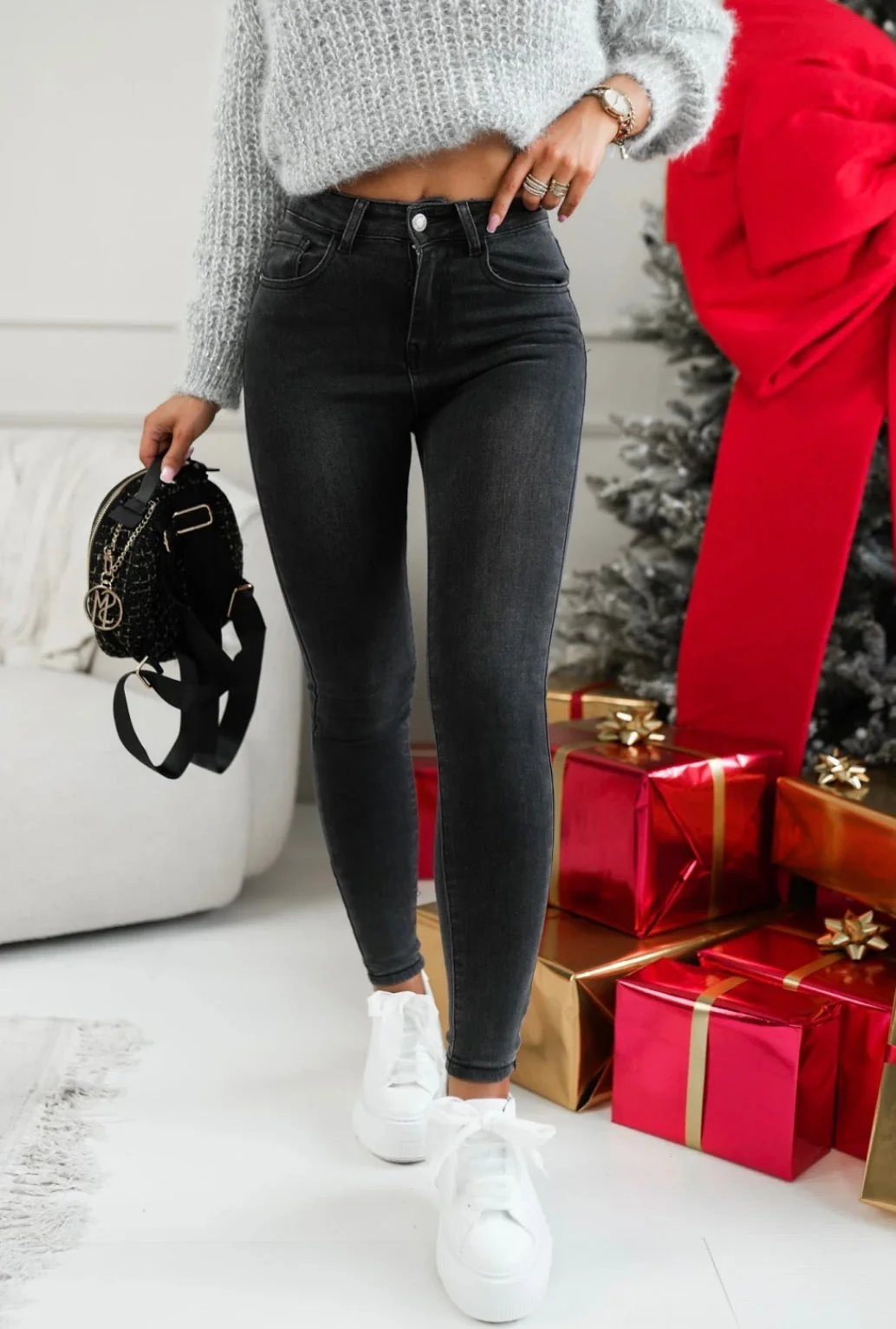 Jeans Selina – Deep Black Denim