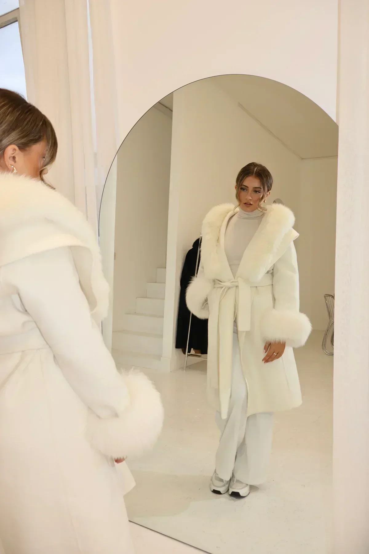 LUNEA LUXE LONG COAT WHITE