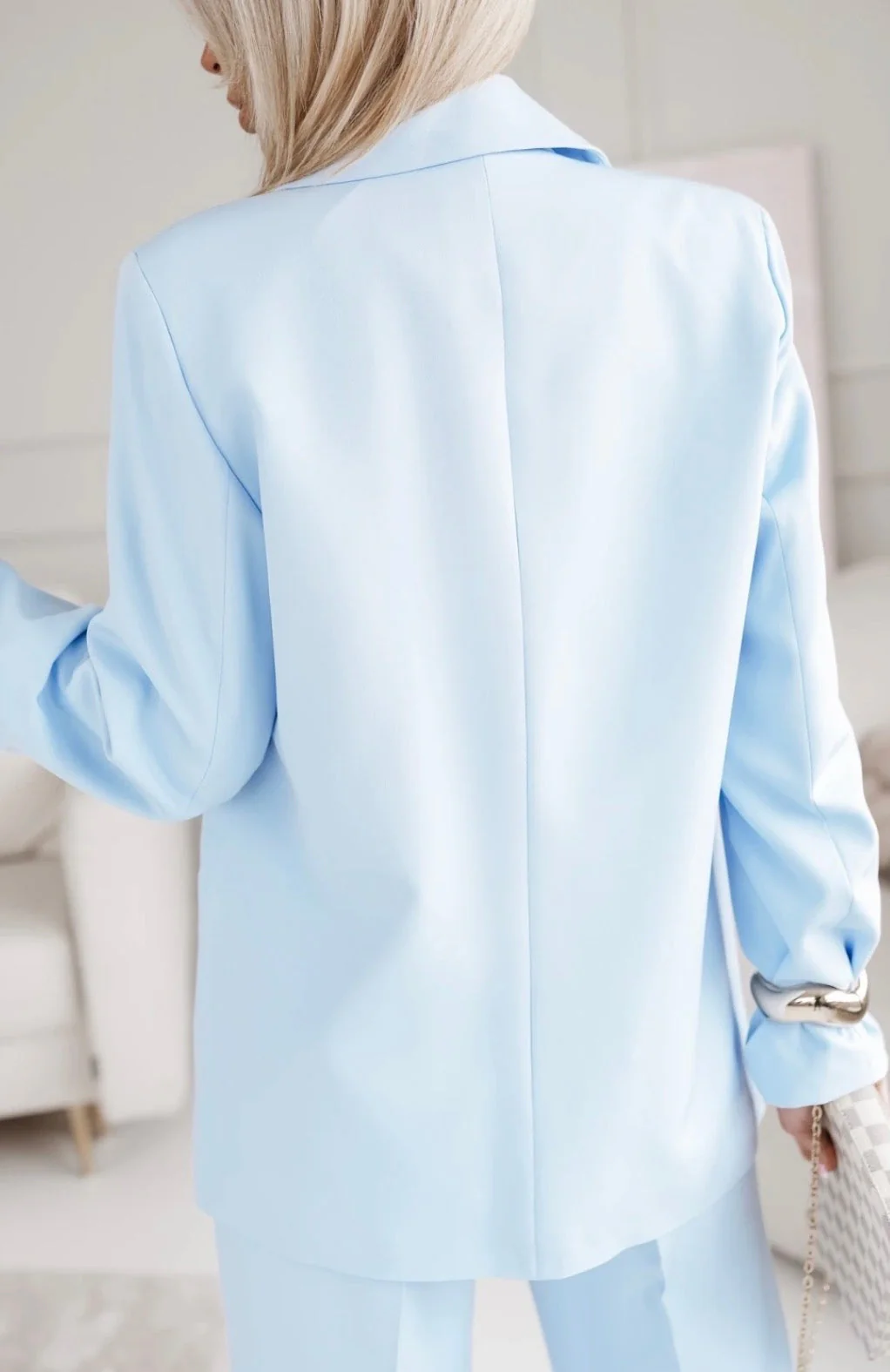 Marynarka Soft Chic – Błękitna - Image 4