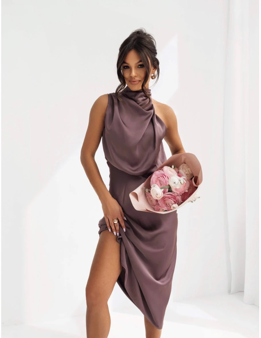Sukienka Satin Amara – Cherry - Image 2
