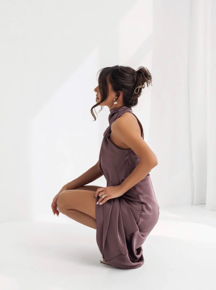 Sukienka Satin Amara – Cherry - Image 3
