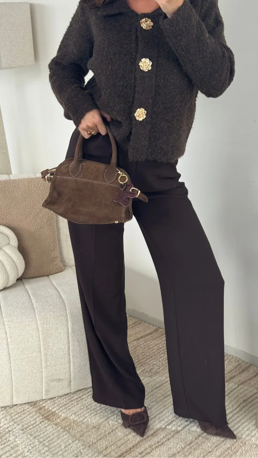 Sweter Amara – Ciemnobrązowy - Image 2