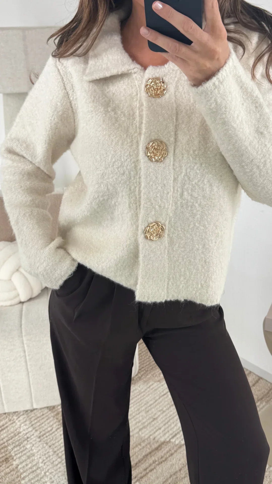 Sweter Amara – Kremowy - Image 2