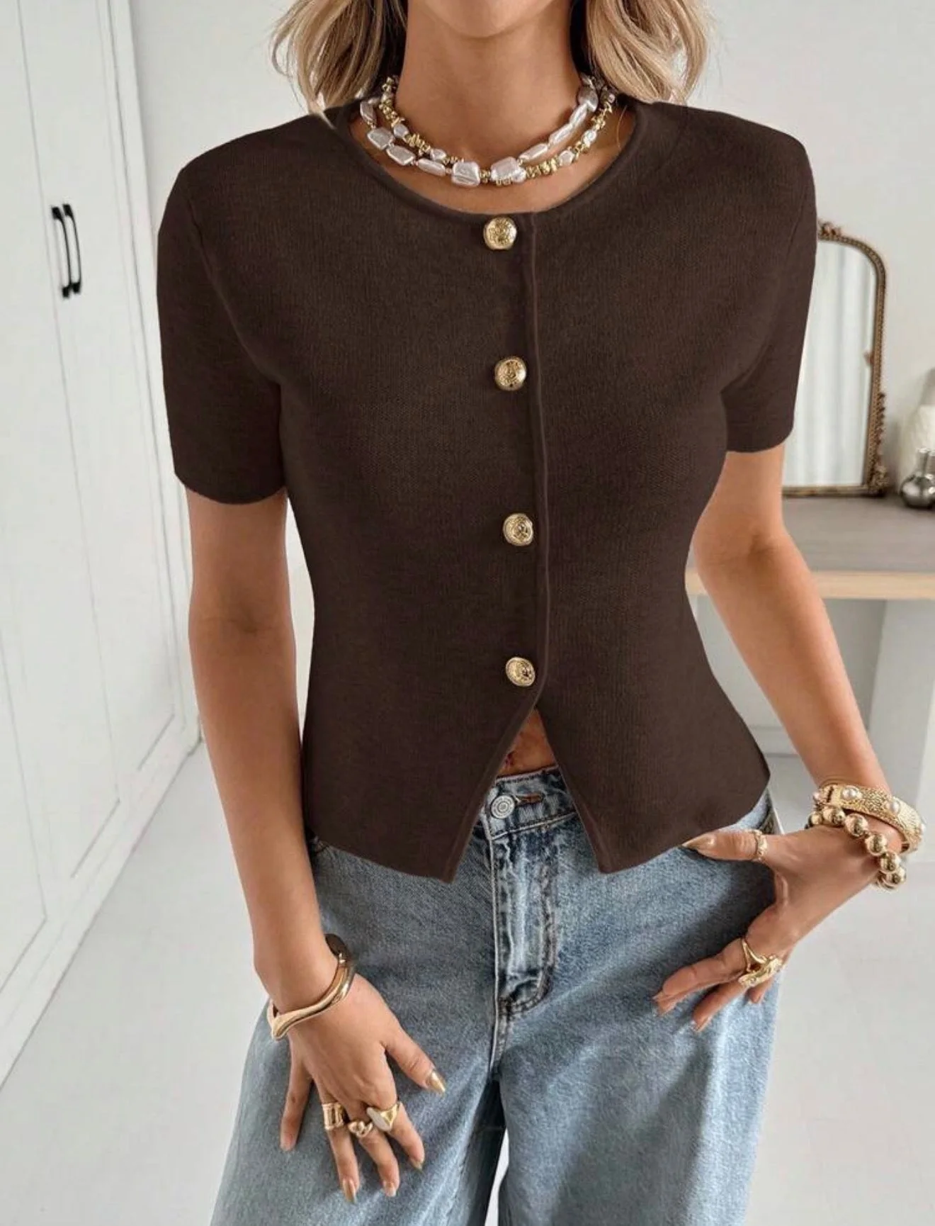 Top Veloura – Czekoladowy